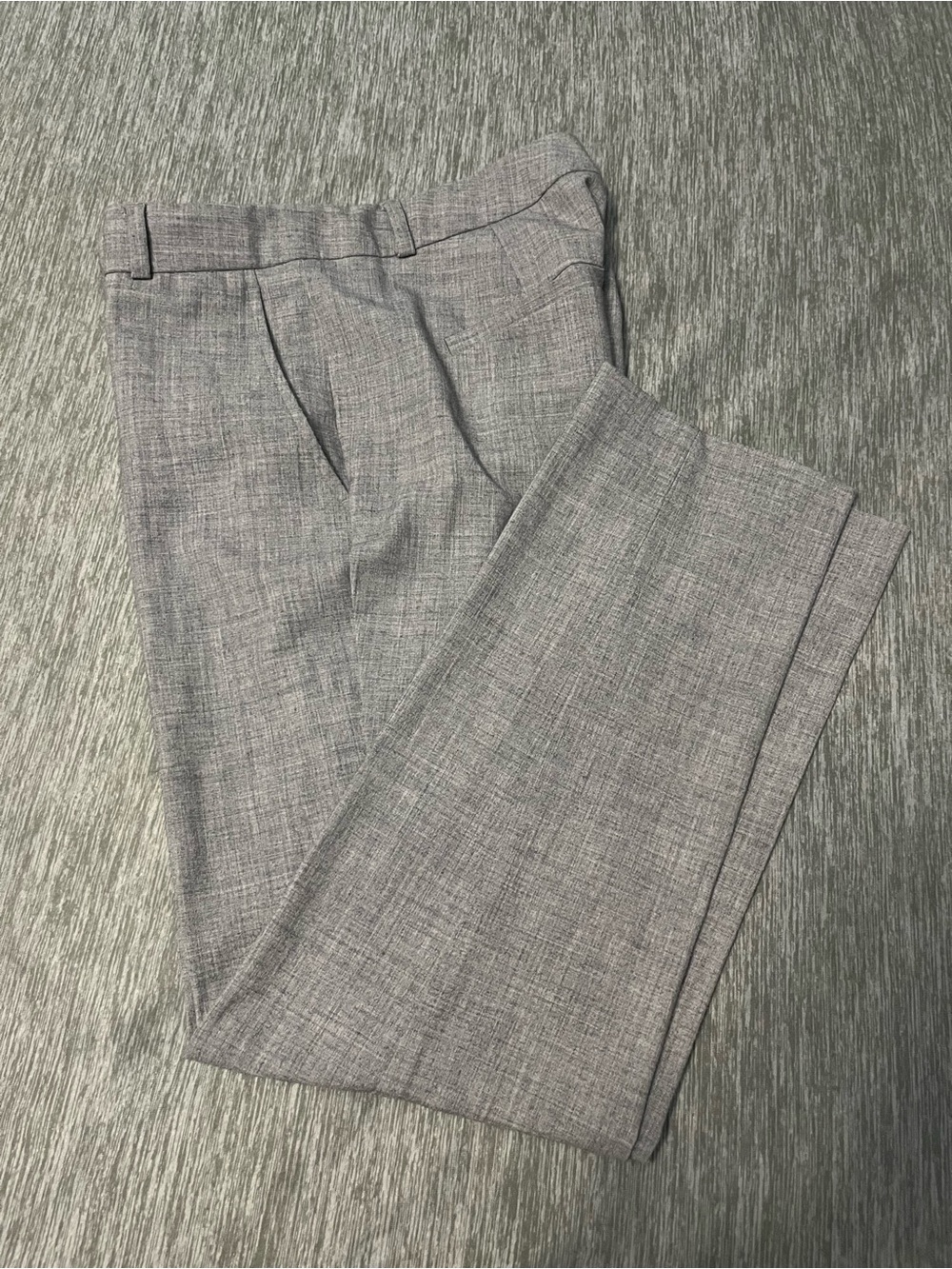 Banana Republic Heather Gray Pleated Dress Trousers